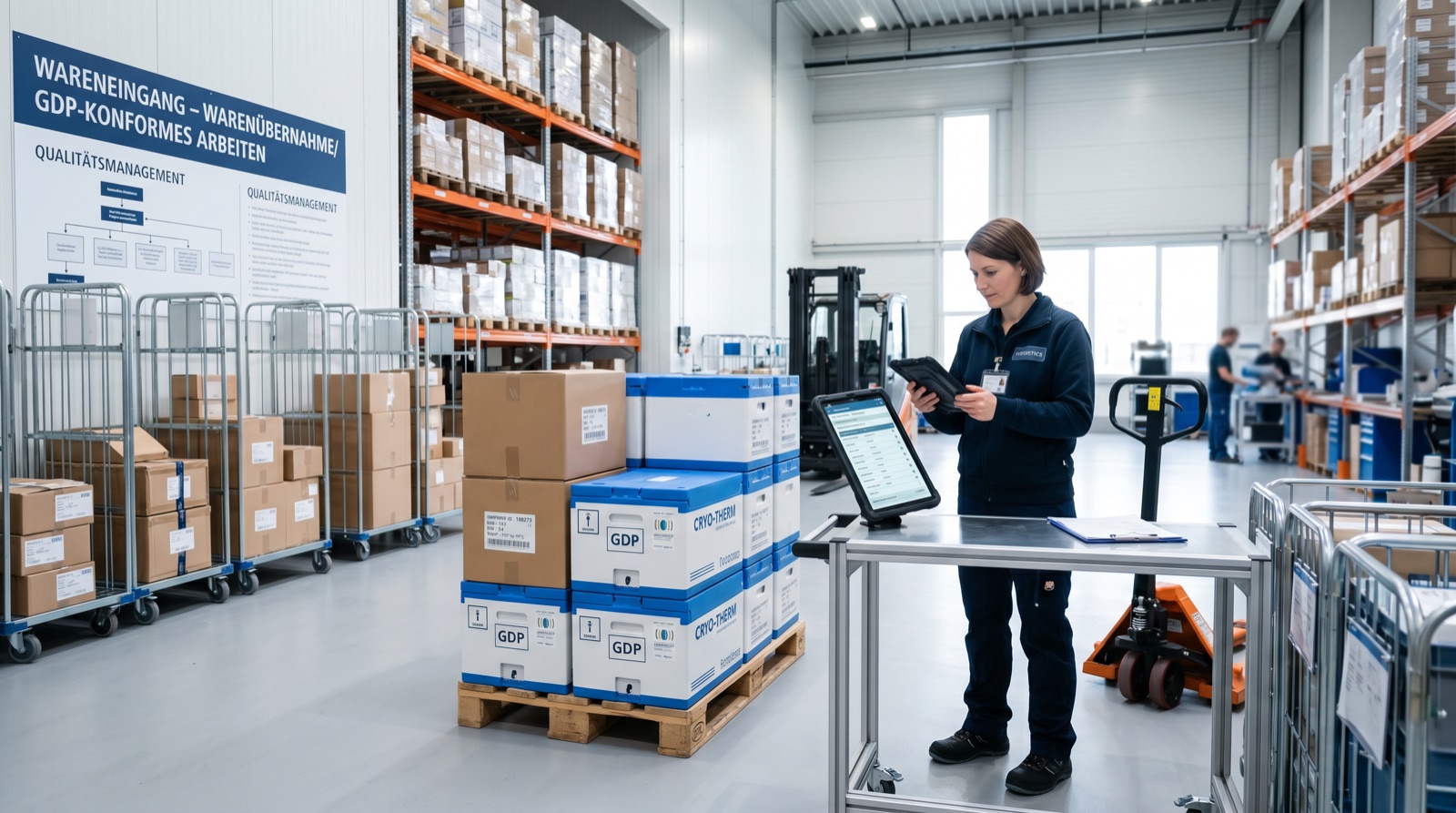 Pharmalogistik: GDP-konformer Wareneingang im Logistikzentrum